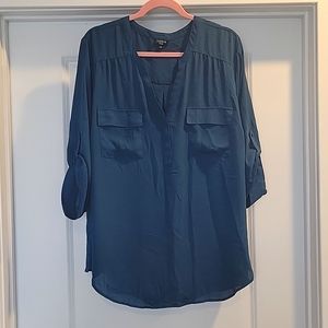 Torrid bluish Harper blouse